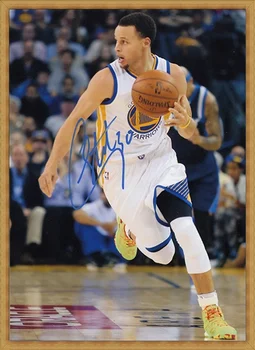 

signed Stephen Curry autographed hand signed original photo football player autographs 7 inches freeshipping 012018A