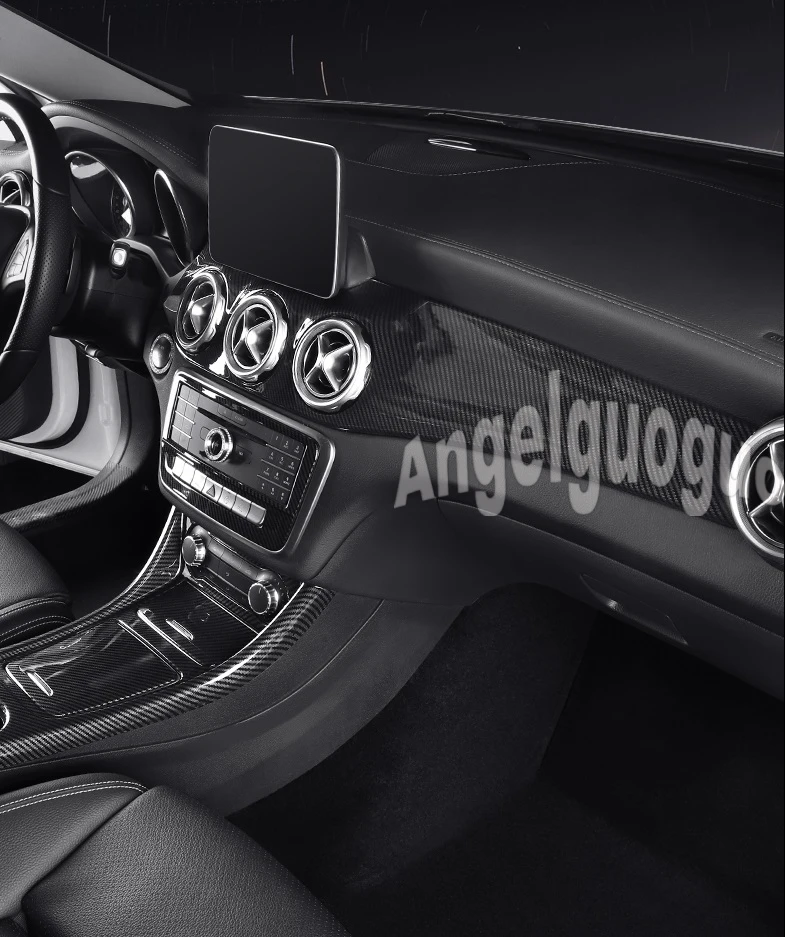 Крышка центральной консоли Angelguoguo для Mercedes Benz A/GLA/CLA Class C117 W117 2012 2017 автомобильные