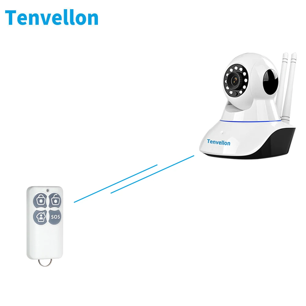 Mando a distancia Tenvellon para la conexión inalámbrica del sistema de alarma de seguridad del hogar Tenvellon