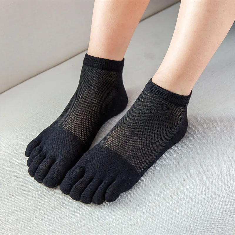 Для женщин Качественный хлопок носки с пятью раздельными пальцами Low Cut сезон: весна–лето ультратонкая сетка дышащий круто не показывают 5