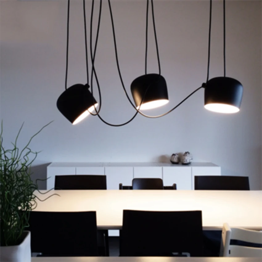 Современный маленький барабан алюминиевый подвесной светильник s Led гостиная