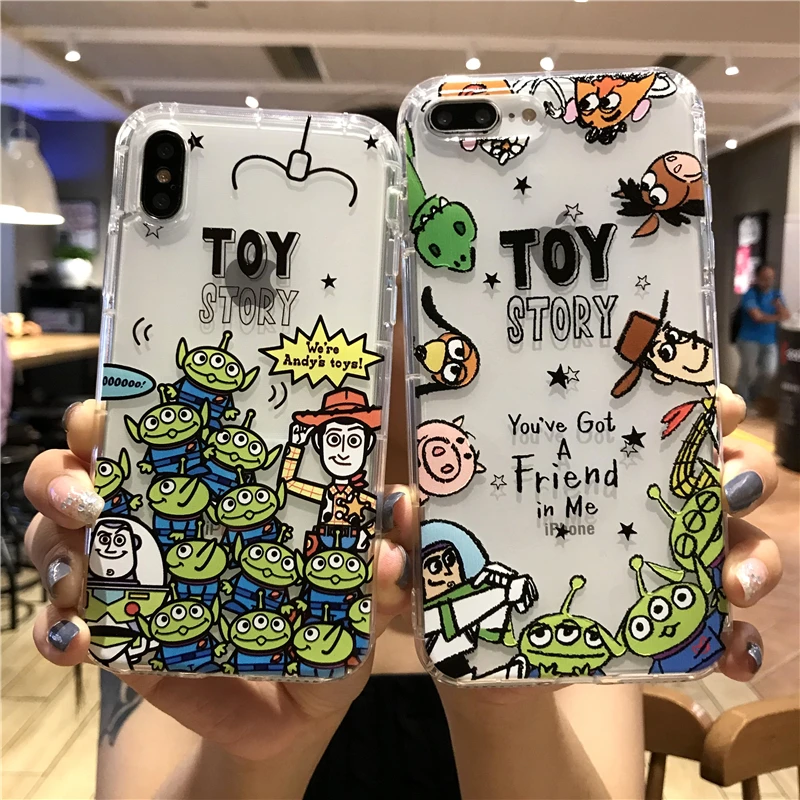 Cute font b Toy b font Story cartoon woody Buzz Lightyear font b phone b font