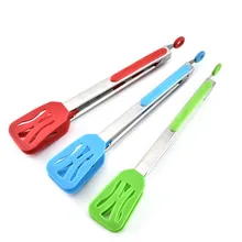 120 шт./партия 12 дюймов щипцы для барбекю дизайн замок зажим для барбекю зажим нержавеющая сталь кухонные щипцы силиконовая крышка ручка кухонные щипцы