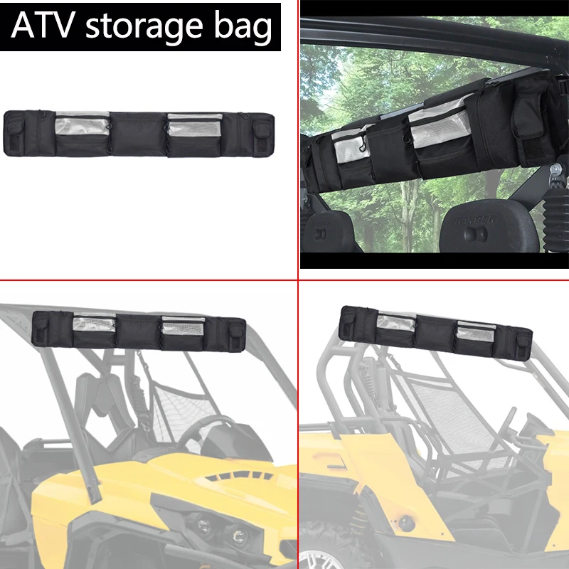 UTV 4-Wheeler Универсальный мотоциклетный брызговик Охота для крыла боковые сумки Горячая водонепроницаемый 600D черный груз хранения ATV