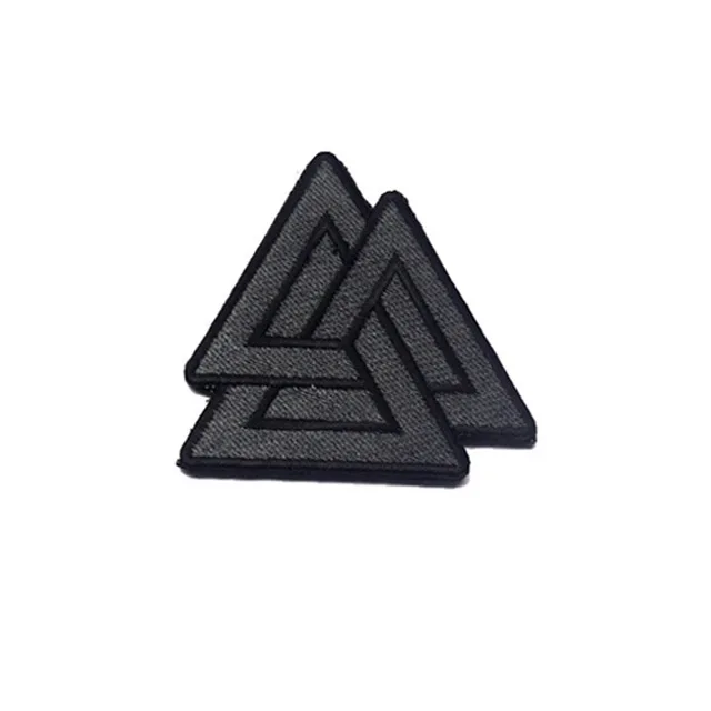 Мифологический скандинавский значок аппликация для рюкзака куртки Valknut Odin Viking
