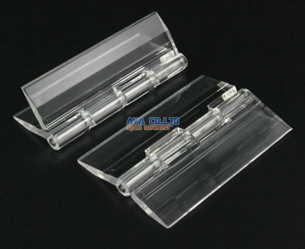 ruiruiNIE 10Pcs Cerniere Pieghevoli in plastica Trasparente Resistente Cerniera Trasparente in Acrilico Trasparente