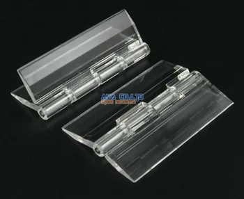 

10 Pieces Clear Acrylic Plastic Hinge Plexiglass Hinge / Size: 65X41MM