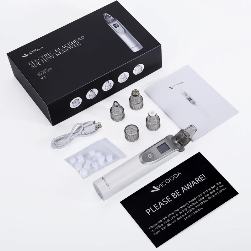 Máquina da Beleza do Vácuo de Sucção Ferramenta de Cuidados da Pele Pore Cleaner Cravo Remover Nariz Elétrica Rosto Limpeza Profunda Facial 20 Beleza e saúde