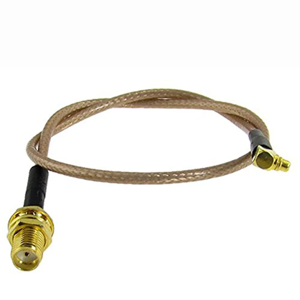 

ALLISHOP 5M RF MMCX Male Right Angle To SMA Female Adapter Connector RG178 Pigtail Cable For Wifi Wireless Router
