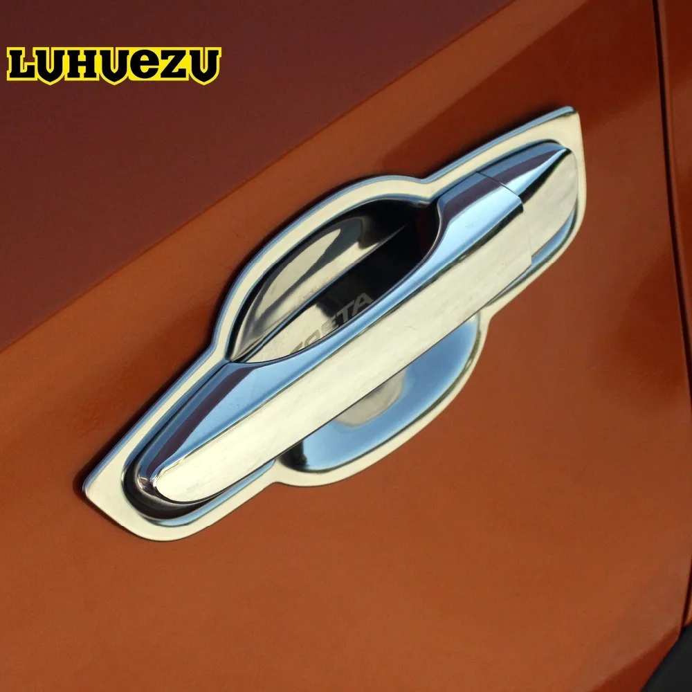 New Arrival Stainless Steel Car Door Handle Bowel Cover Protection trim For Hyundai IX25 Creta 2015