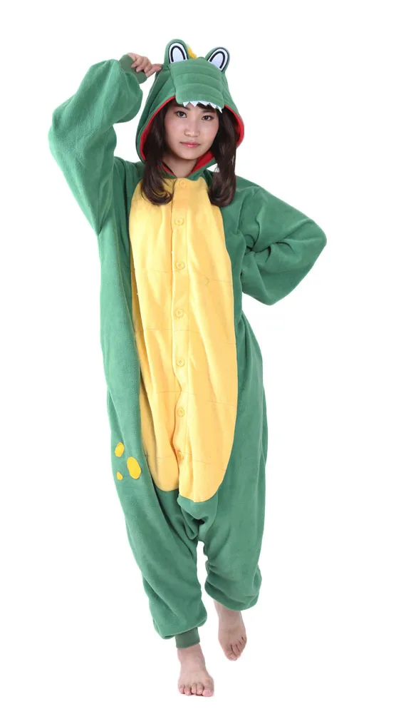 

Kigurumi Halloween Pyjamas Anime Unisex hoodies Sleepwear Crocodile Onesies Pajamas Cosplay Costume Carnival Masquerade Party