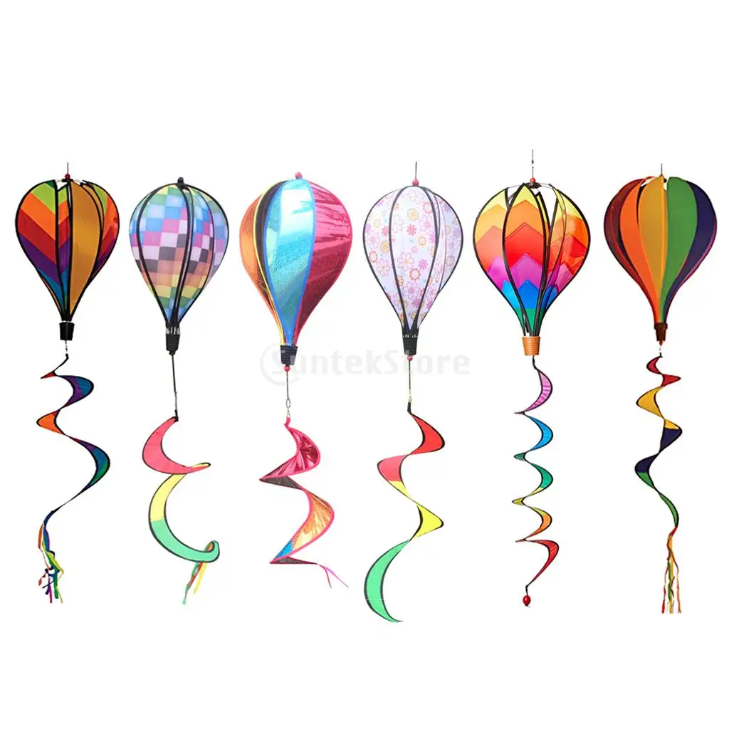 Hot Air Balloon Windsocks Kites for Garden Yard Park Outdoor Fun Sport