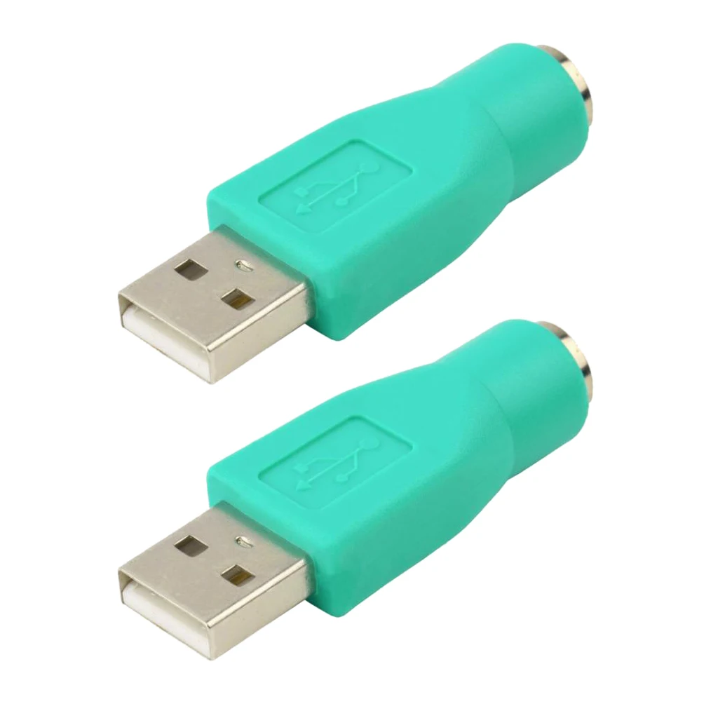 MagiDeal High Quality  2x PS/2 Female to USB 2.0 Male Port Adapter Converter USB Cables for PS2 Keyboard Mouse