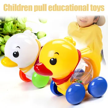 

Pulling Rope Rattles Animals Toy Hand Jingle Shaking Bell Gift for Children Kids S7JN
