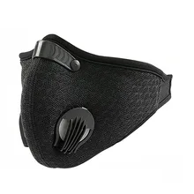 1 Pcs Cycling Face Mask Activated Carbon Dustproof Windproof Anti-fog Mask With Gas Filter Sports Outdoor Protective Filter 0.3 outdoor protective transparent plastic mask with elastic strap