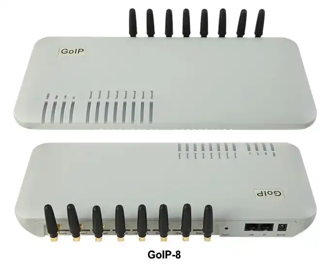 GoIP 8 Порты GSM шлюз/voip sip шлюз/IP GSM шлюз/GoIP8 VoIP GSM шлюз поддержка SIP/H.323-продвижение продаж - изображение