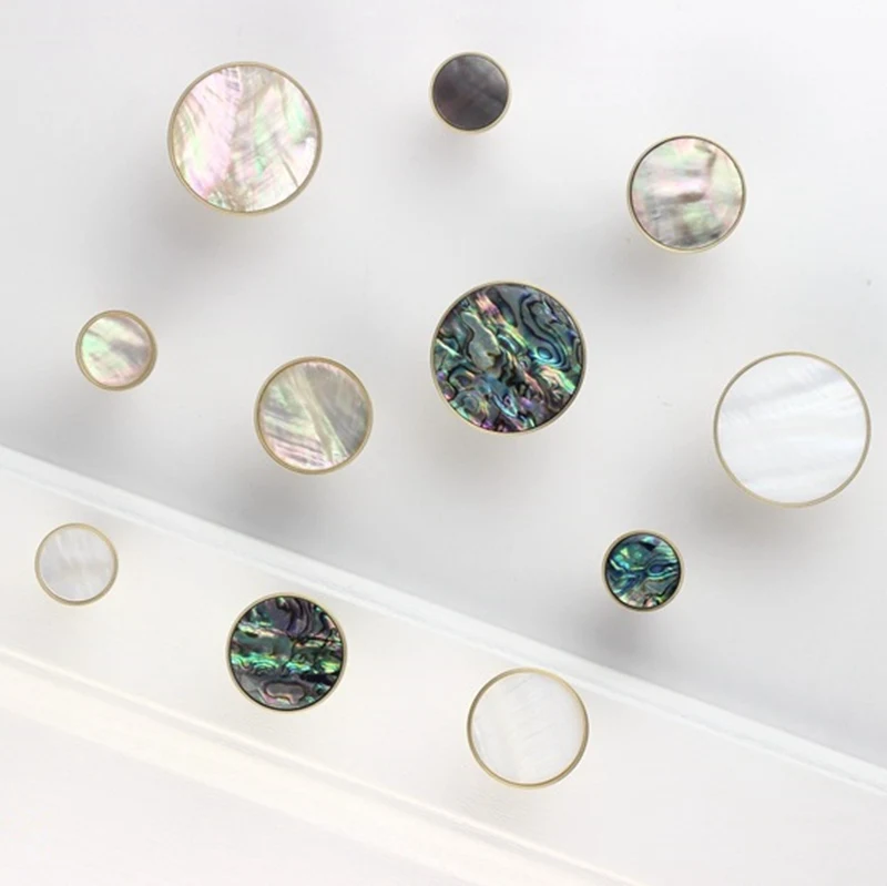 Round Resin Decorative Kitchen Cabinet Knobs Cupboards Door Knobs Drawer Pull Handle Multicolor-1Pack afbeelding