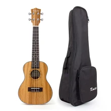 Kmise Concert Ukulele Ukelele Zebrawood Uke 23 inch 18 Fret 4 String Hawaii Guitar with Gig Bag