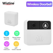 Wistino 720P беспроводная камера Wi-Fi для дверного звонка беспроводная видеокамера ночного видения двухсторонняя аудио камера видеонаблюдения дверной звонок приложение пульт дистанционного управления