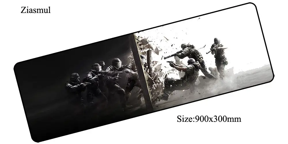 Rainbow Six Siege коврик для мыши 900x300x3 мм коврик для мыши notbook компьютерный коврик для мыши модный игровой коврик для мыши геймерская клавиатура Коврик для мыши - Цвет: Size 900x300x3mm