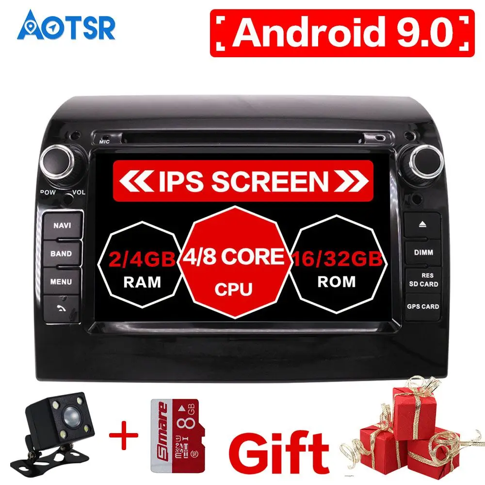 Android 9 64GB Автомобильный dvd-плеер gps навигация Мультимедиа Стерео для Fiat Ducato 2006- CITROEN Jumper PEUGEOT Boxer авто радио