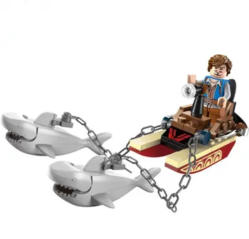 

ENLIGHTEN 1302 Pirates Series Sharks Contingent Building Block Set Kids Educational Bricks Model Toy For Children