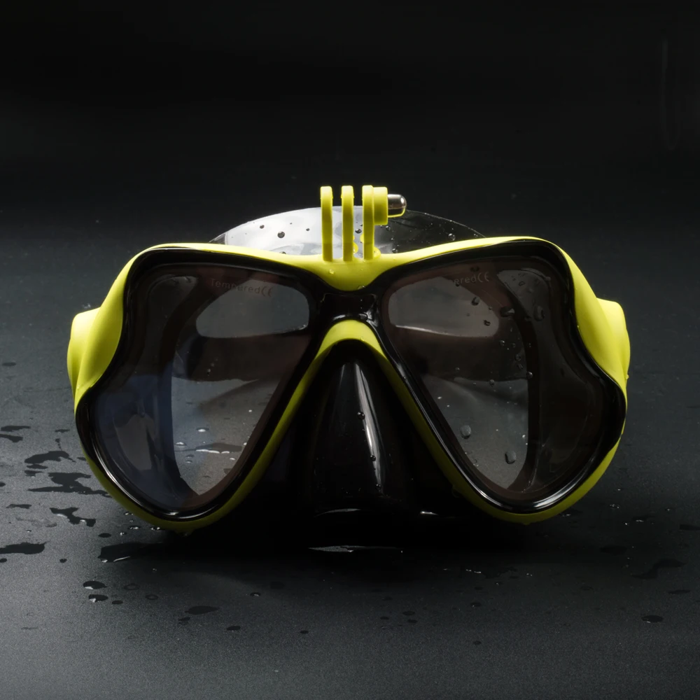 Маска для подводного плавания, очки для плавания, закаленное стекло для GoPro Hero 5 Hero 8 7 6 4 XiaoYi, Экшн-камера