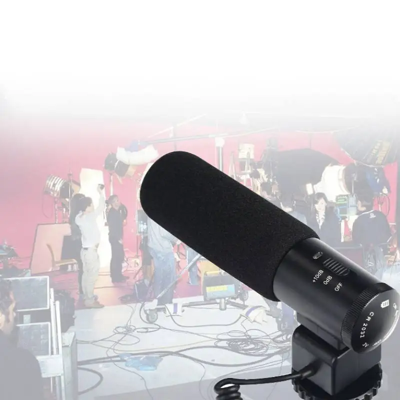 MIC-03 Профессиональный электретный микрофон Камера внешний стереомикрофон майка для Nikon D7500 D7200 D5600 D5500 D5300 D3300
