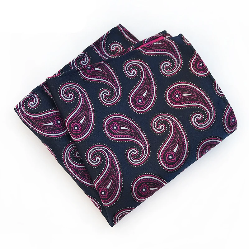 Mantieqingway Роскошные Для мужчин платок с цветочным принтом карман квадратных шуры Бизнес Кешью Pattern Pocket Square груди Полотенца