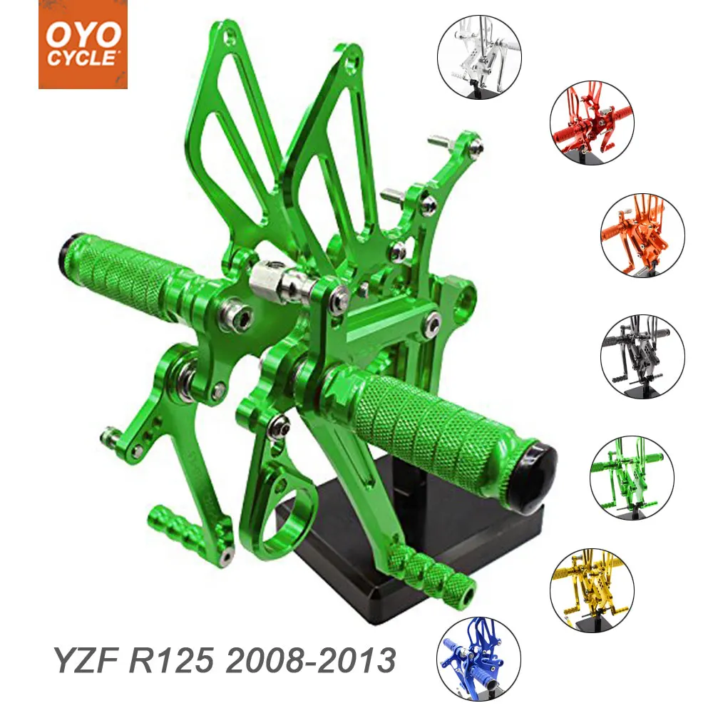 

For Yamaha YZF-R125 2008-2013 Motorcycle Rear Set Accessories CNC Adjustable Rearset Foot Pegs YZF R125 Foot Rests Footpegs