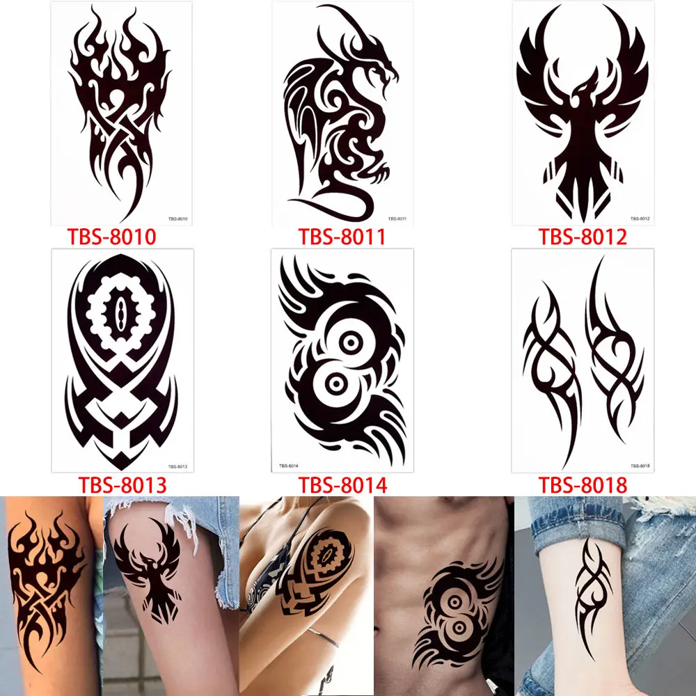 Dreamcatcher glaryyears 6 Pieces/lot Warna Hitam Tubuh Tato ...