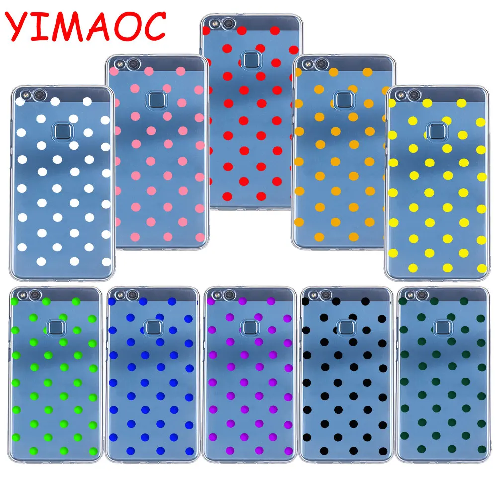 

YIMAOC 9z Cute Polka Dot Soft TPU Case for Huawei P20 Pro P10 P9 P8 Lite P Smart Mate 10 lite 20 pro