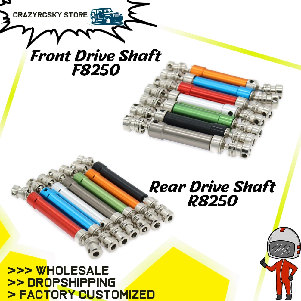 

1PC Alloy Front/Rear Drive Shaft For Rc Hobby Model Car 1/10 Traxxas Trx-4 Crawler F8250 R8250 Hopup Parts