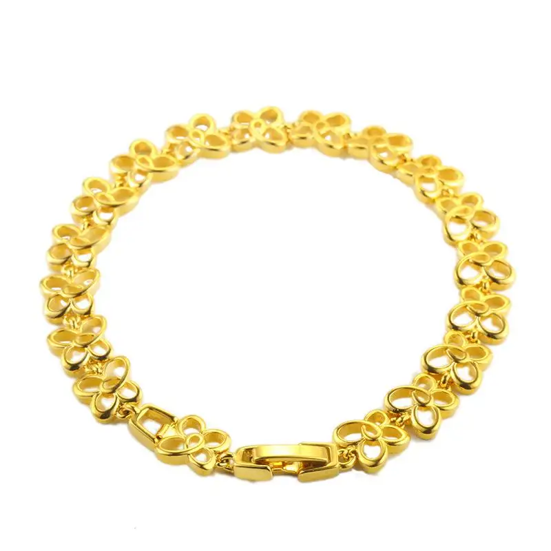 

2019 Hot sale new arrive Gold-color lady Flower Bracelet jewelry Manufacturer Sells Korean Bracelet Directly FY52