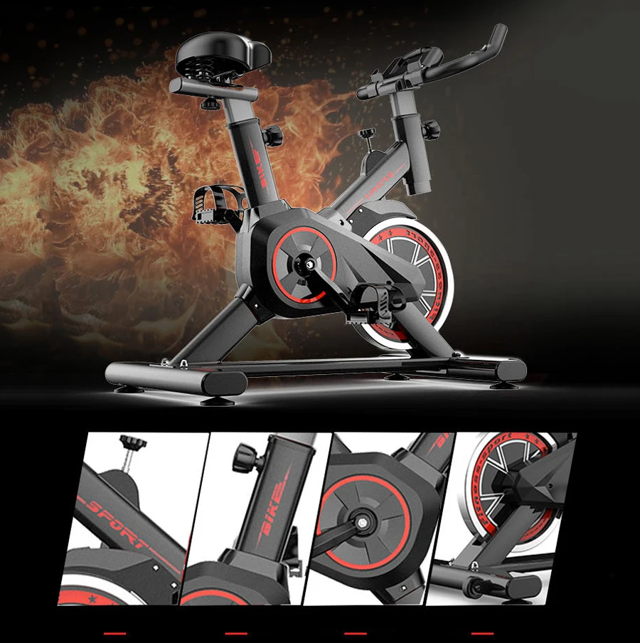 Ультра-тихий спортивный фитнес-инвентарь для помещений, домашний велотренажер, высокое качество, крытые велотренажеры, 250 кг, спиннинг нагрузки, велосипед