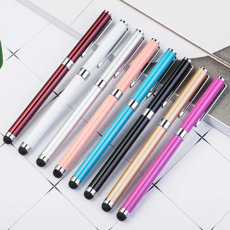 

Multifunctional Metal Black Ink Gel Pen with Touch Screen Function 0.5 mm Black Ink Writing Materials Joy Corner