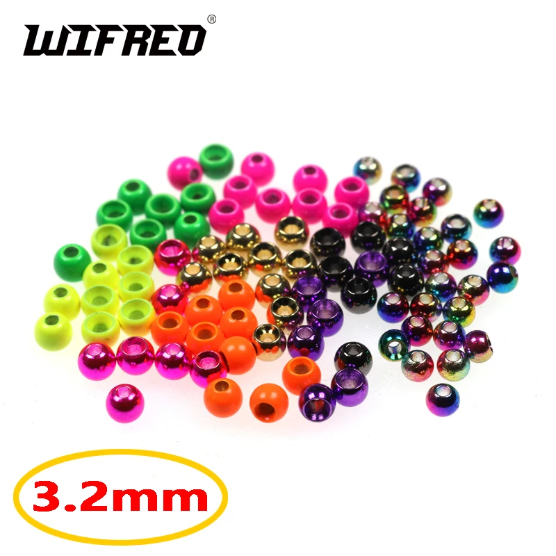 TUNGSTEN SLOTTED FLY TYING BEADS COPPER 3.5 MM 1//8 /" 100 COUNT