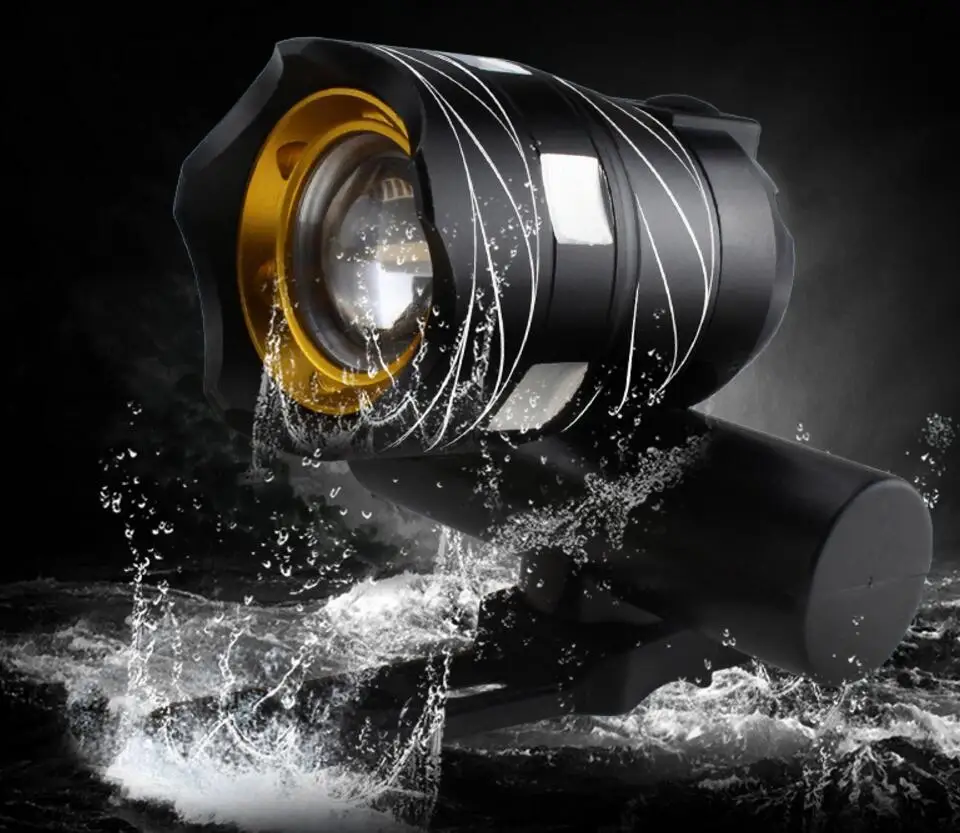 Flash Deal bicycle light Bike headlights T6 night riding light flashlight mountain bike USB rechargeable headlight glare F1231YQ 5