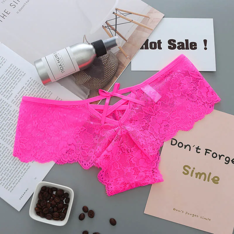 Sexy Lace Thong Panties Underwear Women G string Sexy String Lingerie Ladies Seamless Briefs V Back Strappy Brazilian calcinha