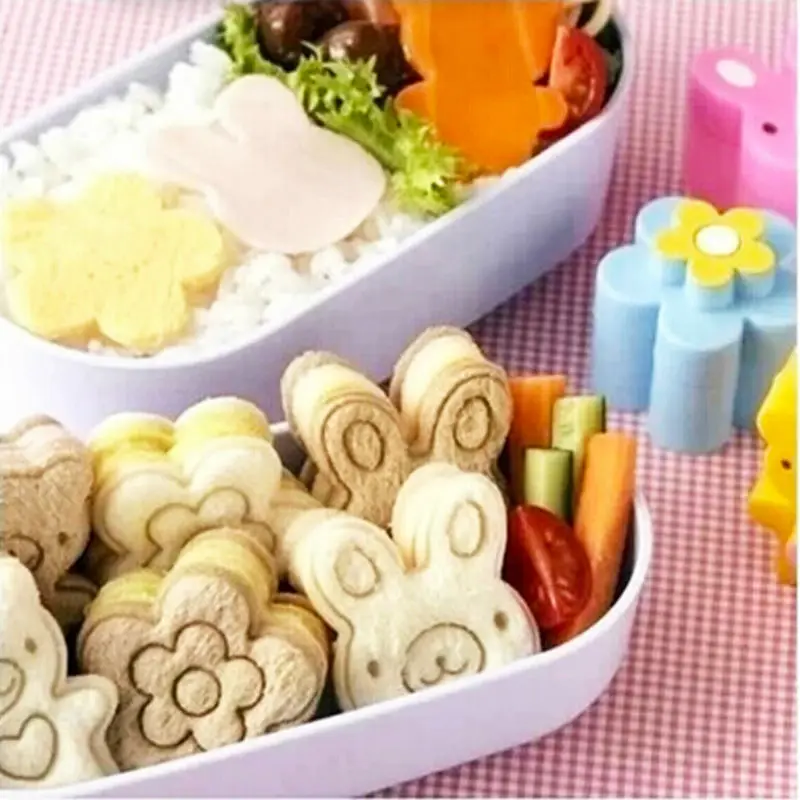 

Sandwich Cutter 3PCS Japanese KAWAII Bread Cheese Meat Food Cutter Form Maker FOR Kid's Bento Lunch Box