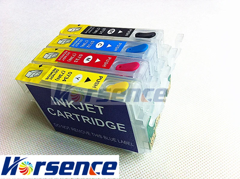 

T0731 Refillable ink cartridge FOR EPSON STYLUS C79 C110 C90 C92 CX3900 CX3905 CX4900 CX4905 CX5500 printer with auto reset chip
