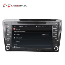 1024*600 Quad Core Android 5.1.1 Coche DVD GPS de Radio para Volkswagen SANTANA 2013 con DVR Wifi SWC BT USB Espejo enlace
