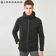 Giordano Мужская толстовка на молнии спереди мужские толстовки для