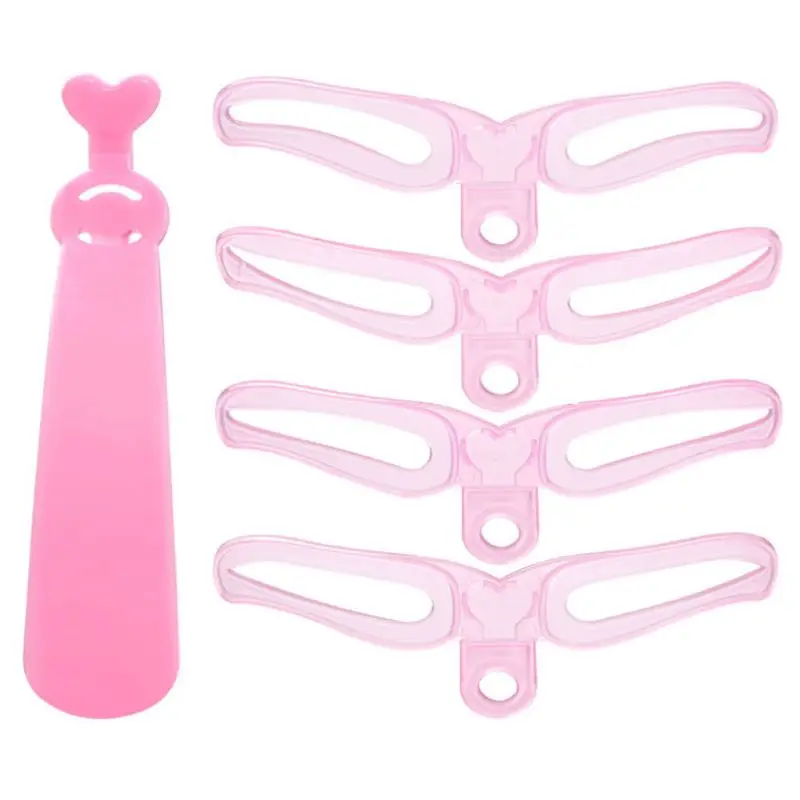 8 In 1/4 In 1 Reusable Eyebrow Shaping Template Helper Stencils Kit Grooming Card Defining Makeup Drawing Guide Cosmetic Tools