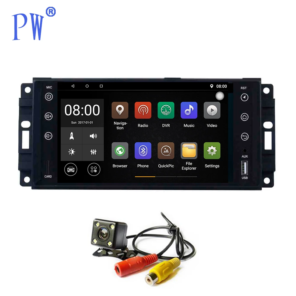 7 дюймов Android7.1/8 0 автомобиля GPS Navi для Jeep универсальный автомобильный компас Commaner