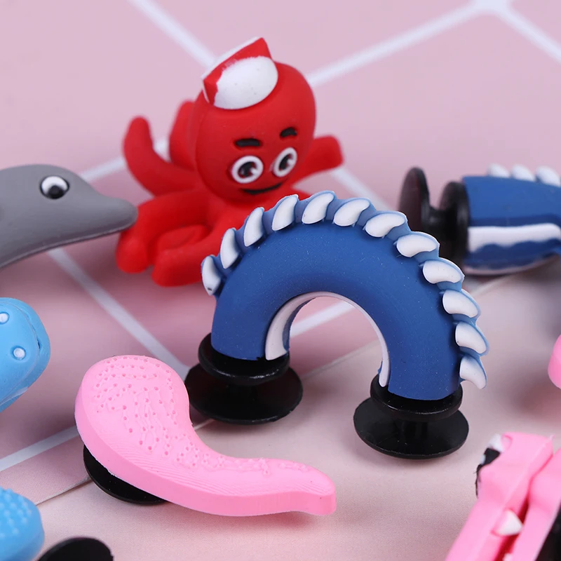 Креативные рисунки из мультфильма ПВХ Патчи для обуви пряжка 1 шт. детская забавная Обувь Аксессуары детский подарок DIY аксессуары для обуви