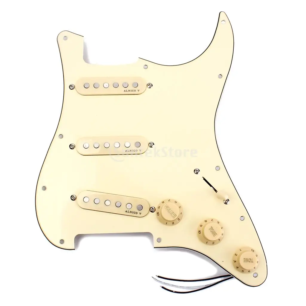 Классический предварительно загруженный SSS Pickguard Alnico V пикапы для ST гитары
