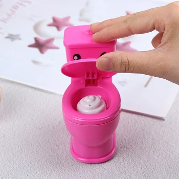 

1Pcs Funny Gadgets Antistress Gadgets Mini Prank Squirt Spray Water Toilet Oyuncak Closestool Joke Gag Toy Gift Random