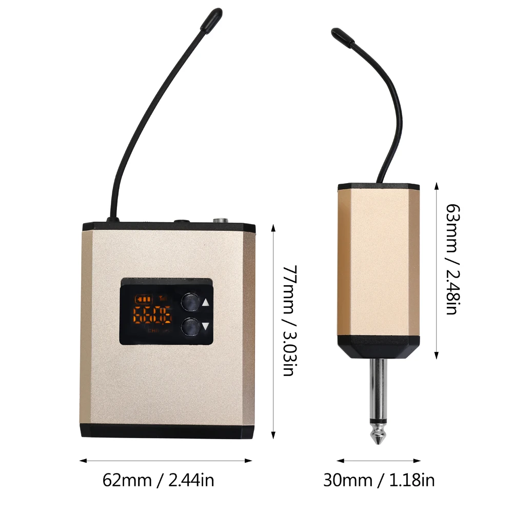 UHF Wireless Headset Portable Recharage Wireless Transmitter Receiver Microphone System with Speech Teacher Bodypack