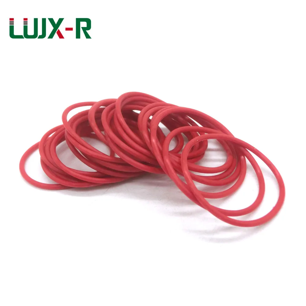 LUJX-R уплотнительное кольцо 2 4 мм Красное Силиконовое шайба OD72/80/95/100/115/130